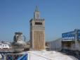 Tunis - Blick von einer Dachterrasse auf die Groe Moschee