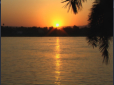 Luxor - Sonnenuntergang ber dem Nil