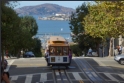 Cable Car - Im Hintergrund die ehemalige Gefngnisinsel Alcatraz