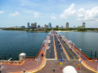 St. Petersburg - Blick vom Pier auf die Stadt