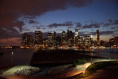 Blick von der Brooklyn Heights Promenade auf Manhattan