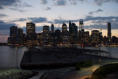 Blick von der Brooklyn Heights Promenade auf Manhattan
