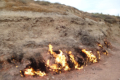 Yanar Dag - Brennender Berg - Natrliche Erdgasvorkommen brennen hier angeblich schon seit tausenden von Jahren