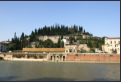 Blick ber die Etsch Richtung Kloster Santuario della Madonna di Lourdes