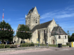 Sainte-Mre-glise - Ein amerikanischer Fallschirmjger blieb am D-Day am Kirchturm hngen und konnte erst am nchsten Tag befreit werden