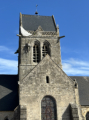 Sainte-Mre-glise - Ein amerikanischer Fallschirmjger blieb am D-Day am Kirchturm hngen und konnte erst am nchsten Tag befreit werden