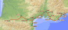 Reiseroute Sdfrankreich 2015