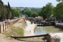 Bziers-Les cluses de Fontsrannes - Der Canal du Midi berwindet in 9 Staustufen 21,5 Meter Hhenunterschied