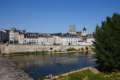 Orlans - Blick ber die Loire zur Cathdrale Ste-Croix