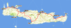 Kreta -Reiseroute