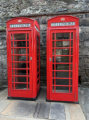 Typisch britische Telefonzellen