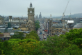 Calton Hill - Blick in die Princess Street