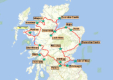 Reiseroute Schottland