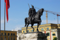 Skanderbeg-Statue am Skanderbeg-Platz