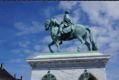 Frederik V. Statue vor dem Schloss Amalienborg