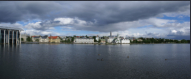 Panoramabild ber den Stadtsee Tjrnin