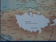 Seljalandsfoss - Karte des Eyjafjallajkull mit Umgebung