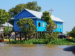 Bootsfahrt auf dem Tonle Sap See - Kirche