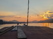 Sonnenuntergang auf dem Mekong