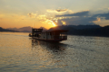 Sonnenuntergang auf dem Mekong