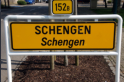 Ortsschild von Schengen