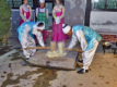 Kaesong Folklore Hotel: Zubereitung von Reiskuchen