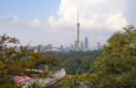 Spaziergang im Moranbong-Park - Fernsehturm