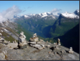 Dalsnibba - Blick auf den Geirangerfjord aus 1.495 m Seehhe