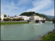 Blick ber die Salzach zum Kapuzinerberg