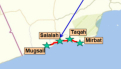 Reiseroute Sd-Oman