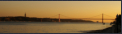 Sonnenuntergang ber der Ponte 25 de Abril