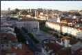 Blick vom Elevador Santa Justa zum Rossio-Platz