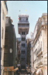 Lissabon - Elevador de Santa Justa mit einem herrlichen Ausblick ber die Stadt
