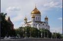 Fahrt auf der Moskwa - Blick auf die Erlserkathedrale