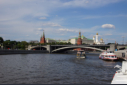 Fahrt auf der Moskwa - Blick auf den Kreml