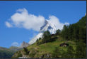 Zermatt - Blick vom Hoteldach auf das Matterhorn