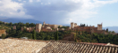  Blick von der Stadt auf die Alhambra