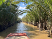 Bootsfahrt auf einem Nebenfluss des Mekong
